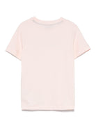 T-shirt con ricamo per bambina Missoni Kids rosa con girocollo - Rubino Kids