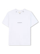 T-shirt con ricamo per bambino Givenchy Kids bianco con ricamo con stelle - Rubino Kids