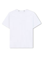 T-shirt con ricamo per bambino Givenchy Kids bianco con ricamo con stelle - Rubino Kids