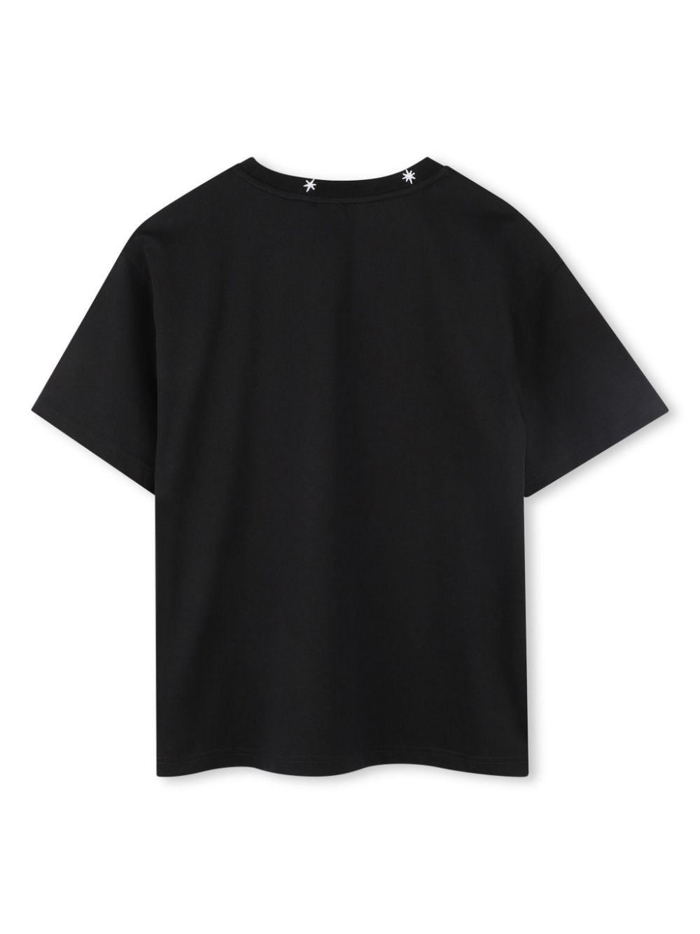 T-shirt con ricamo per bambino Givenchy Kids nero con ricamo con stelle - Rubino Kids