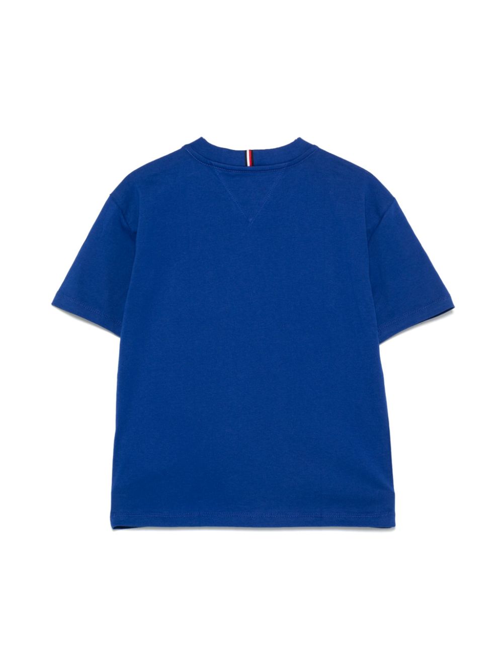 T-shirt con ricamo per bambino Tommy Hilfiger Junior blu con girocollo - Rubino Kids