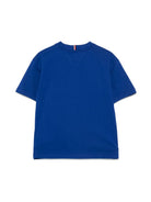 T-shirt con ricamo per bambino Tommy Hilfiger Junior blu con girocollo - Rubino Kids