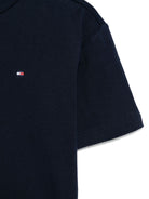 T-shirt con ricamo per bambino Tommy Hilfiger Junior nero con girocollo - Rubino Kids