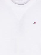 T-shirt con ricamo per neonato Tommy Hilfiger bianco con logo sul petto - Rubino Kids