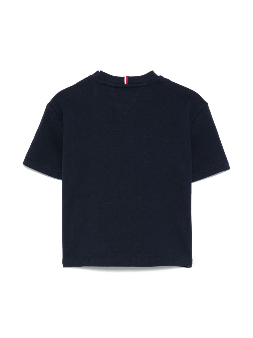 T-shirt con ricamo per neonato Tommy Hilfiger Junior blu con girocollo - Rubino Kids