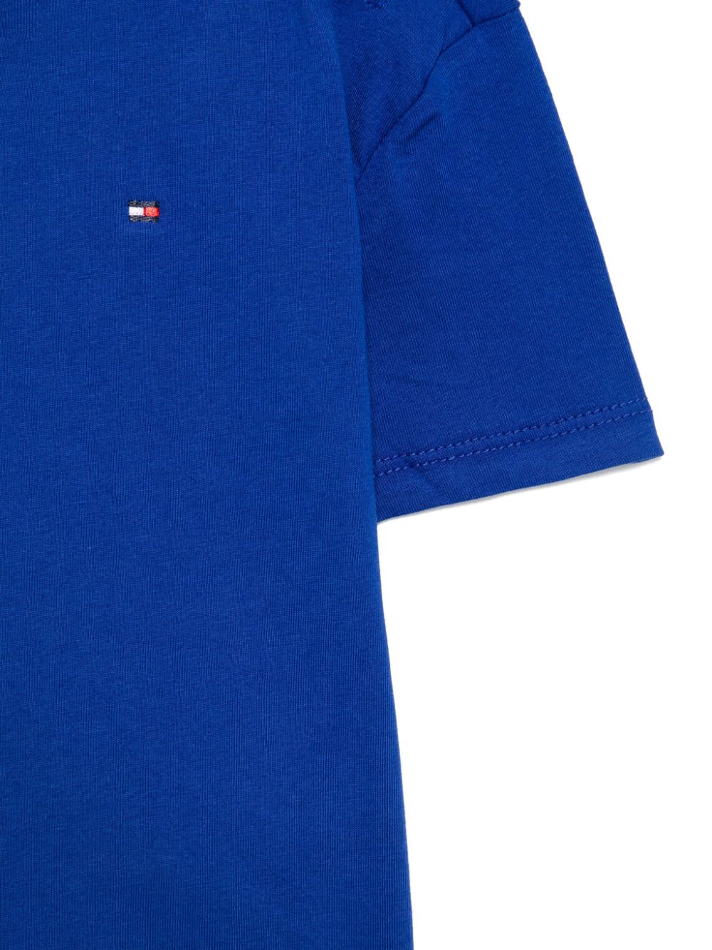 T-shirt con ricamo per neonato Tommy Hilfiger Junior blu con girocollo - Rubino Kids