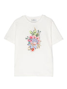 T-shirt con ricamo - Rubino Kids