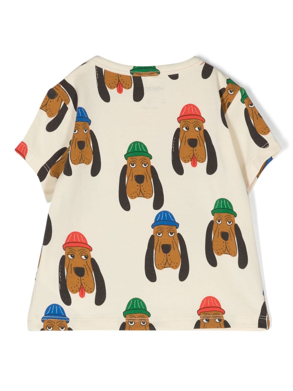 T-shirt con stampa Bloodhound - Rubino Kids