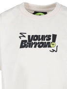 T-shirt con stampa grafica per bambino Barrow kids bianco con girocollo - Rubino Kids