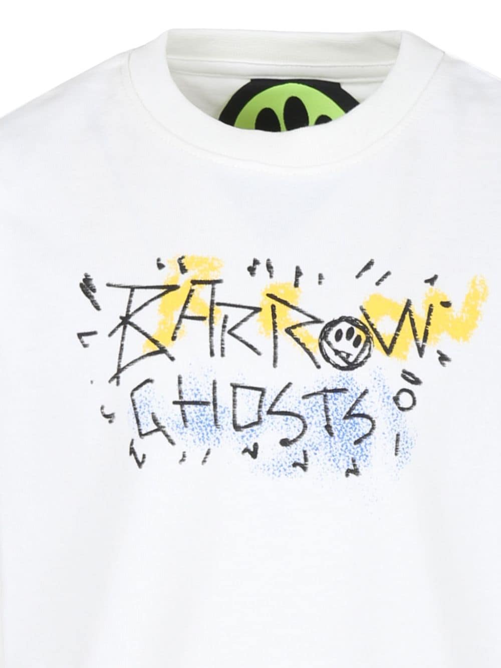 T-shirt con stampa grafica per bambino Barrow kids bianco con girocollo - Rubino Kids