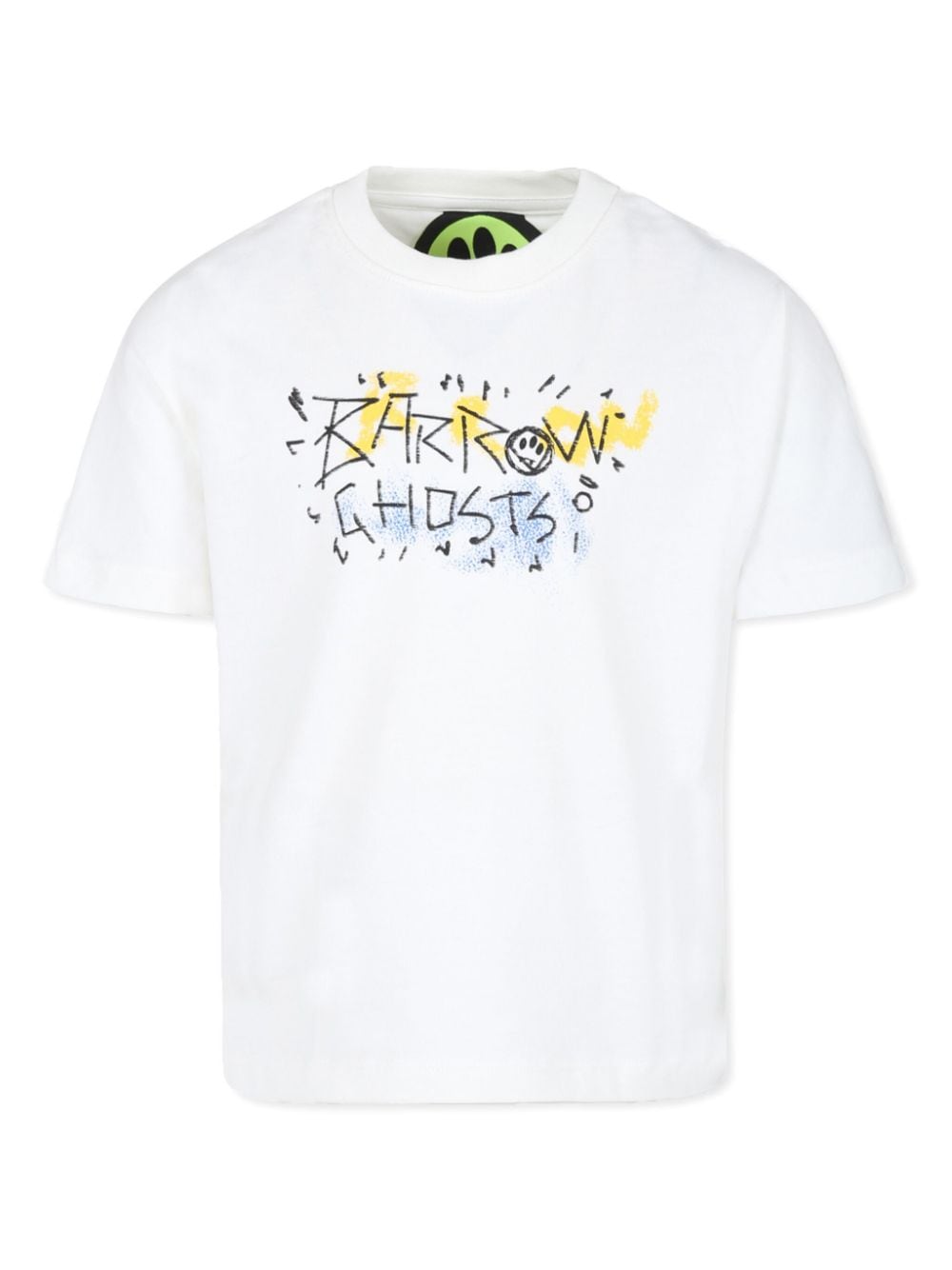 T-shirt con stampa grafica per bambino Barrow kids bianco con girocollo - Rubino Kids