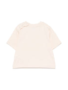 T-shirt con stampa grafica per neonato Burberry Kids beige con orlo dritto - Rubino Kids