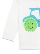 T-shirt con stampa illustrazione per neonato Stella McCartney Kids bianca con scollo rotondo - Rubino Kids