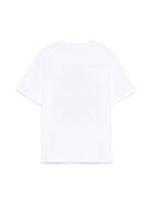 T-shirt con stampa logo per bambino Stella McCartney Kids bianca con maniche corte - Rubino Kids