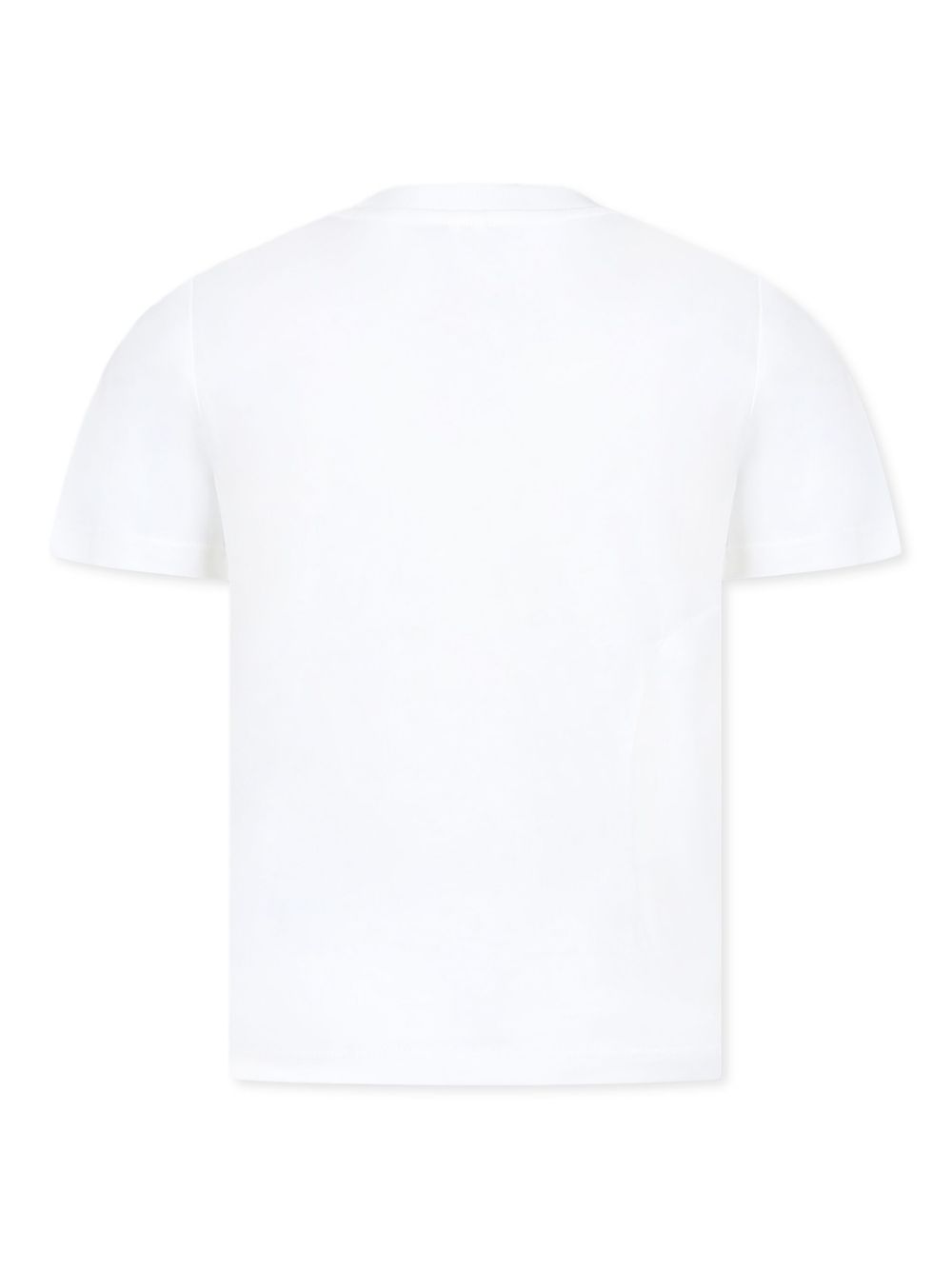 T-shirt con stampa logo per bambino Stella McCartney Kids bianco con orlo dritto - Rubino Kids