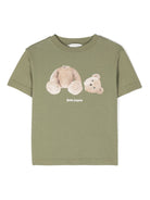 T-shirt con stampa orsetto - Rubino Kids