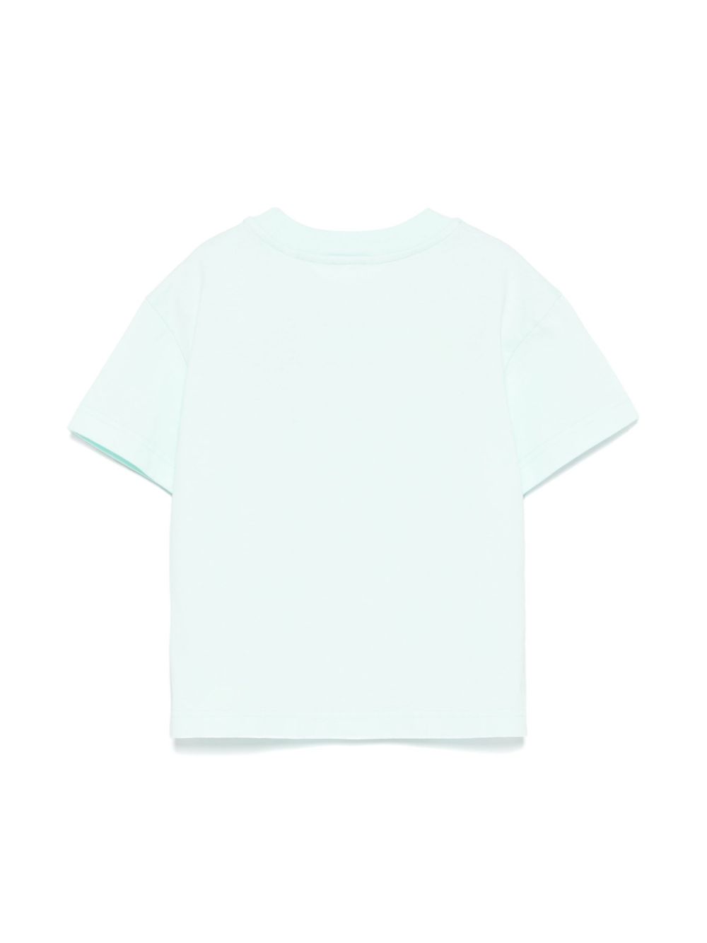 T-shirt con stampa Palm per bambino Palm Angels Kids azzurro con maniche corte - Rubino Kids