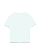 T-shirt con stampa Palm per bambino Palm Angels Kids azzurro con maniche corte - Rubino Kids