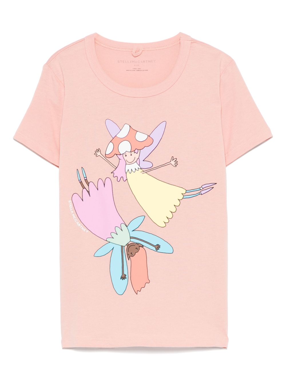 T-shirt con stampa per bambina Stella McCartney Kids rosa - Rubino Kids