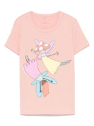 T-shirt con stampa per bambina Stella McCartney Kids rosa - Rubino Kids