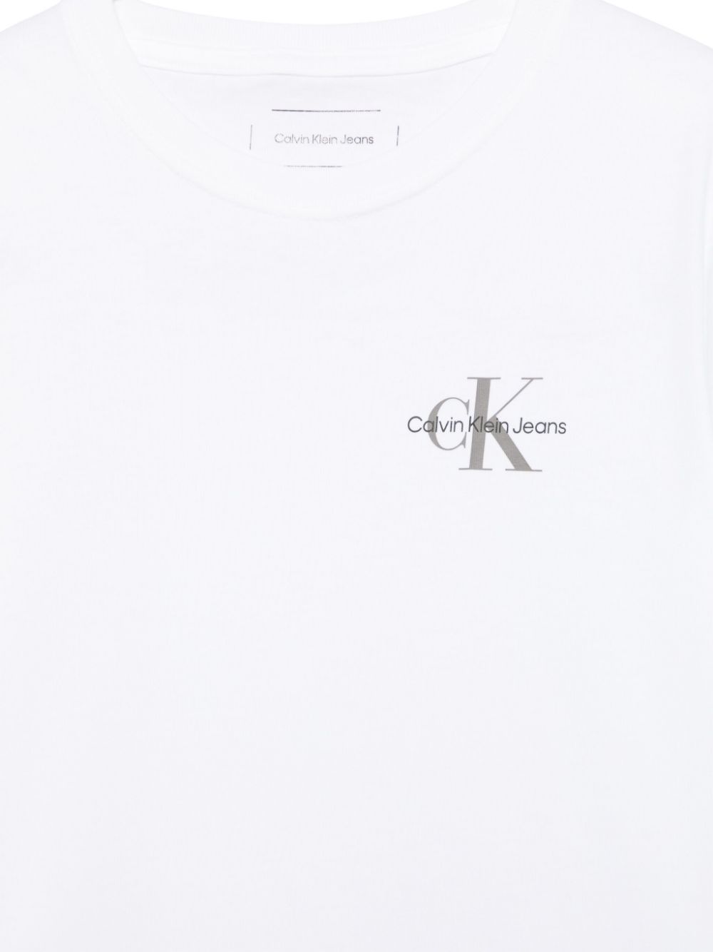 T-shirt con stampa per bambino Calvin Klein Kids bianco girocollo - Rubino Kids