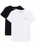 T-shirt con stampa per bambino Calvin Klein Kids multicolor con scollo rotondo - Rubino Kids