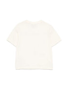 T-shirt con stampa per bambino Emporio Armani Kids bianco con jersey leggero - Rubino Kids