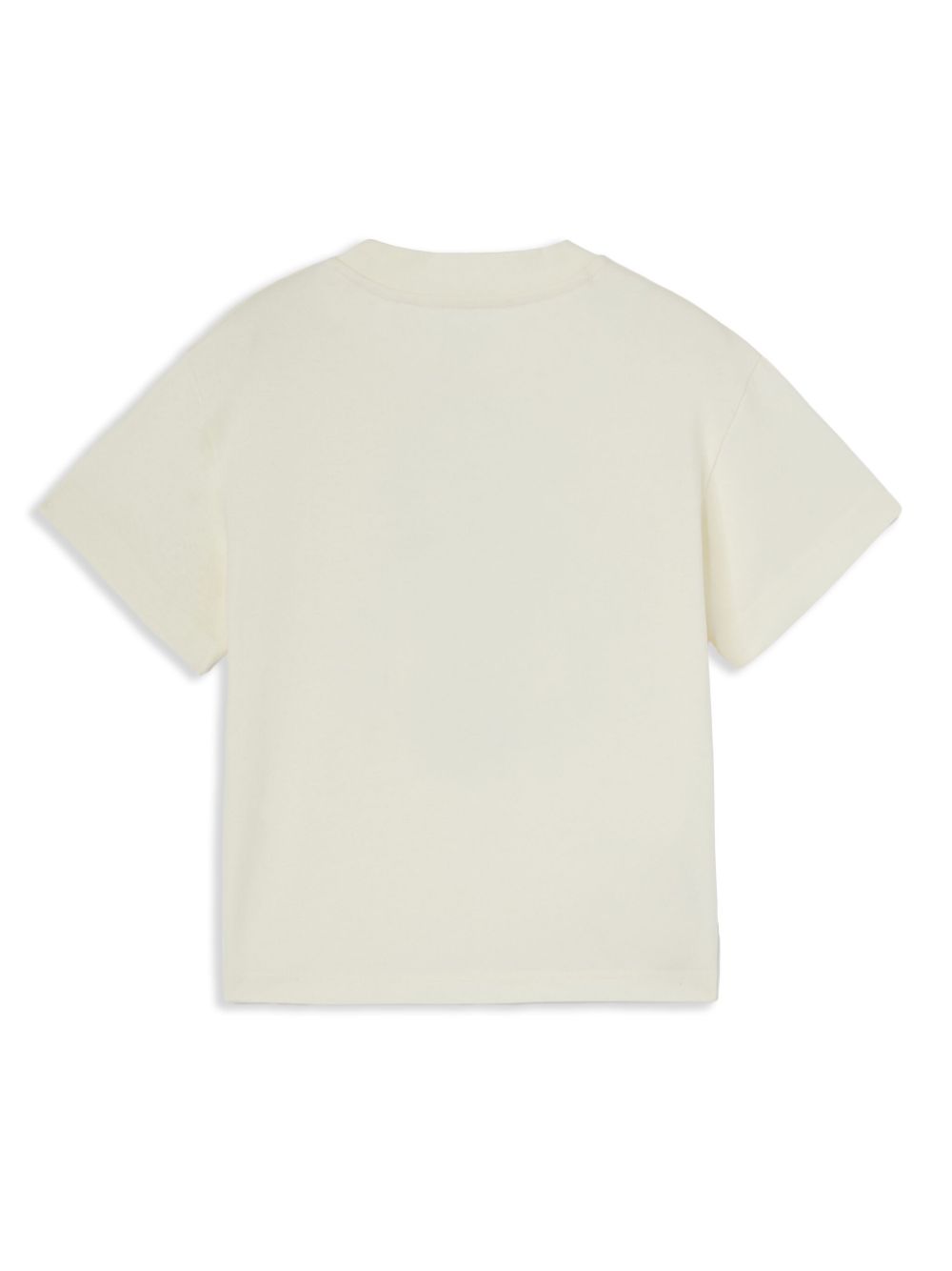 T-shirt con stampa per bambino Palm Angels Kids bianco con scollo rotondo - Rubino Kids