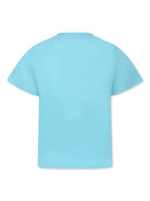 T-shirt con stampa per bambino Stella McCartney Kids azzurro con girocollo - Rubino Kids