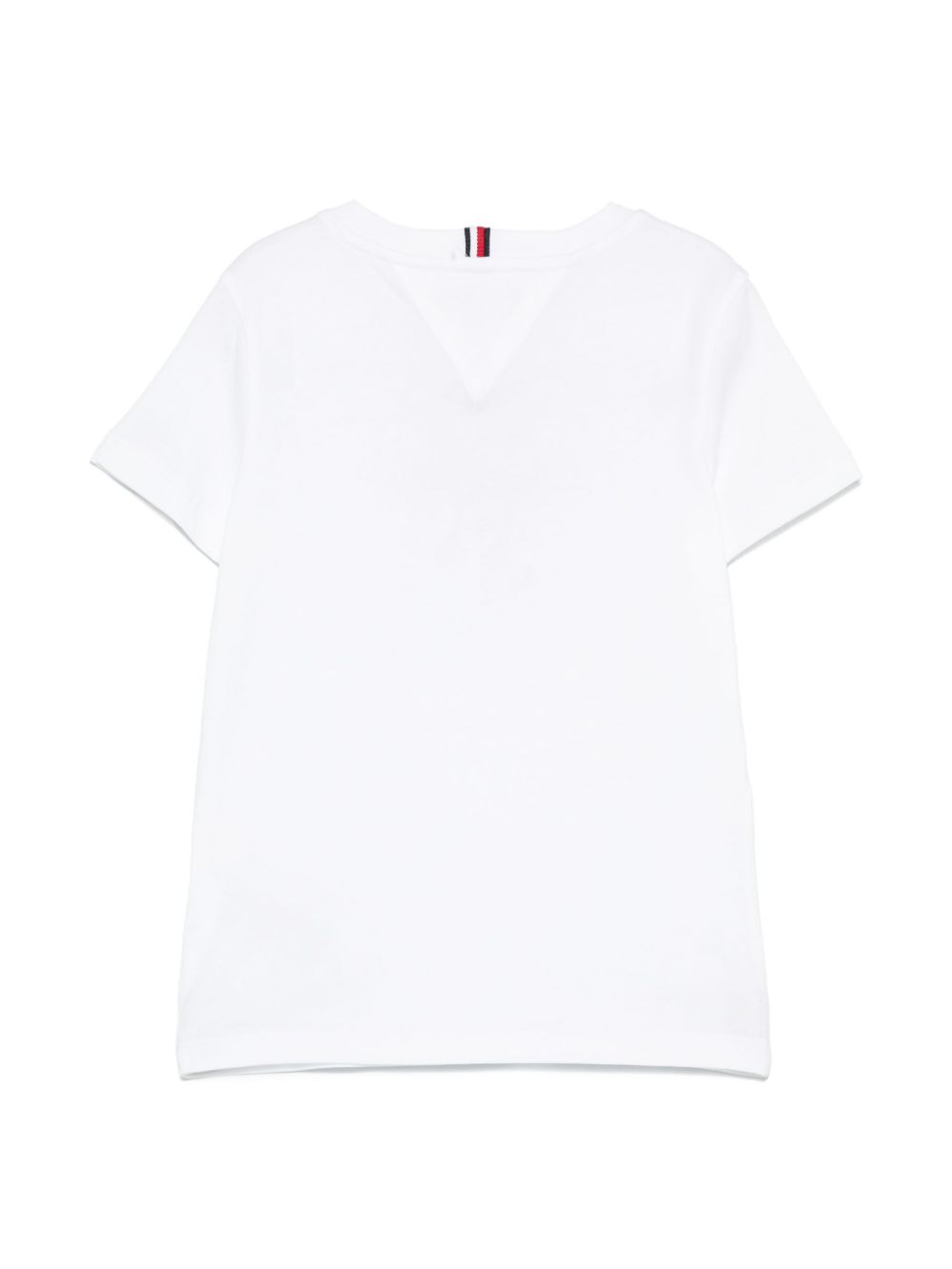 T-shirt con stampa per bambino Tommy Hilfiger Junior bianco con logo sulla manica - Rubino Kids