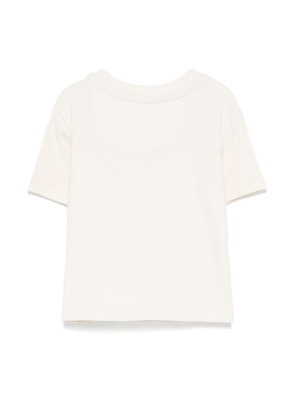 T-shirt con stampa per neonato Calvin Klein Kids beige con girocollo - Rubino Kids