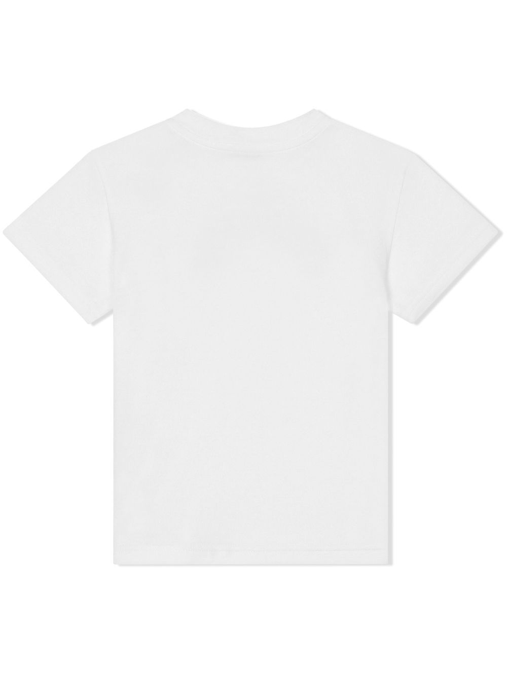 T-shirt con stampa per neonato Dolce & Gabbana Kids bianco con orlo dritto - Rubino Kids