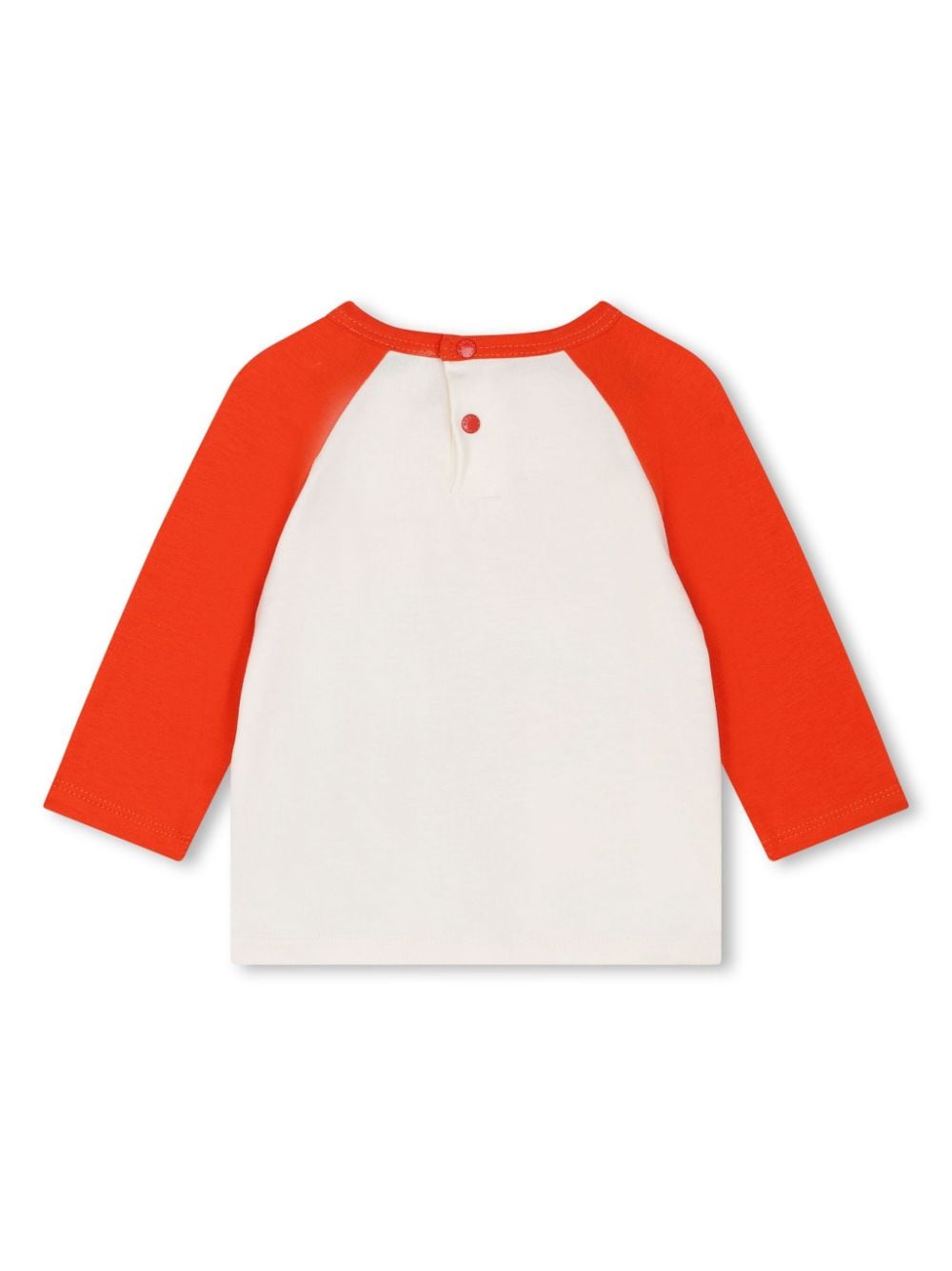 T-shirt con stampa per neonato Kenzo Kids bianco con trama jersey - Rubino Kids