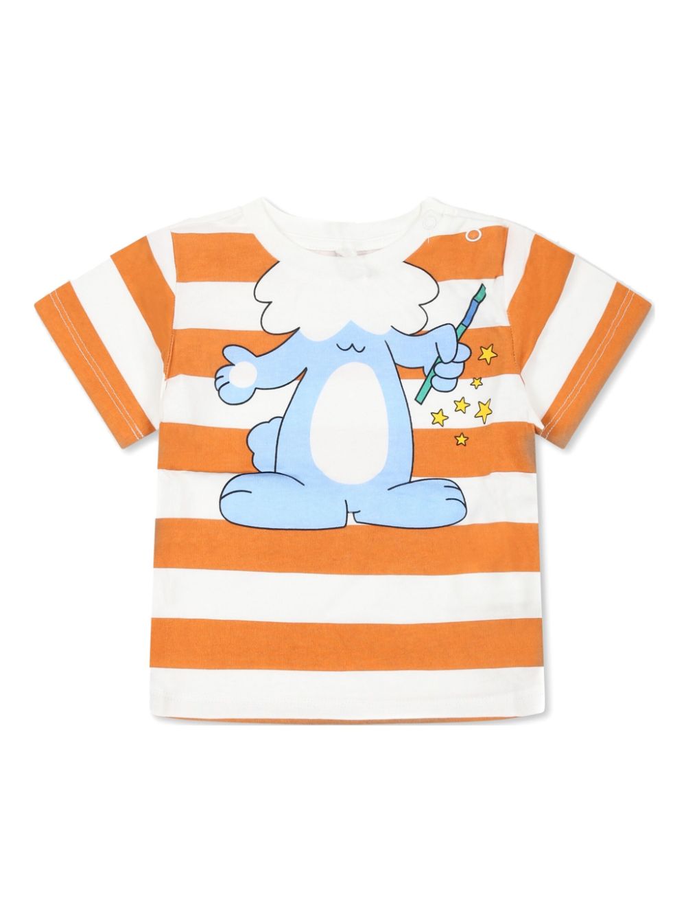 T-shirt con stampa per neonato Stella McCartney Kids multicolor con girocollo - Rubino Kids