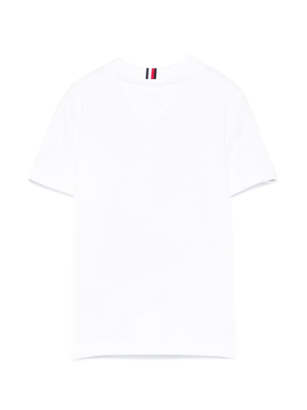 T-shirt con stampa per neonato Tommy Hilfiger Junior bianco con logo sulla manica - Rubino Kids