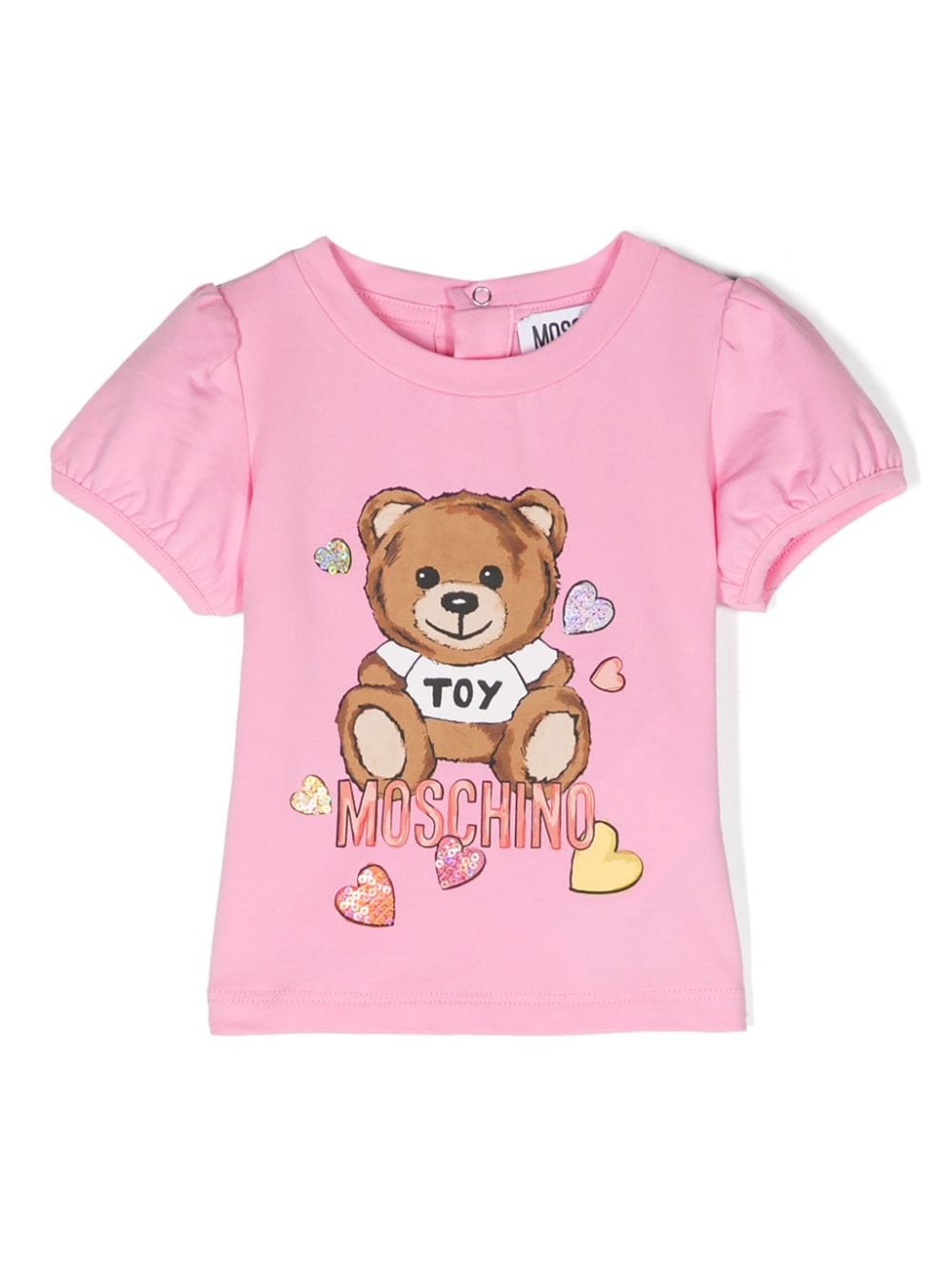 T-shirt con stampa Teddy Bear - Rubino Kids