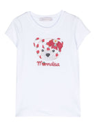 T - shirt con stampa Teddy Bear - Rubino Kids