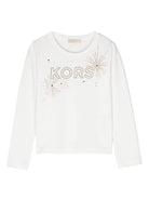 T-shirt con strass - Rubino Kids