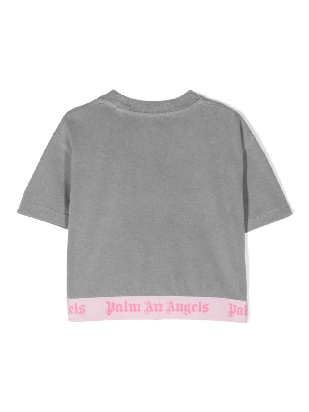 T-shirt crop con logo - Rubino Kids