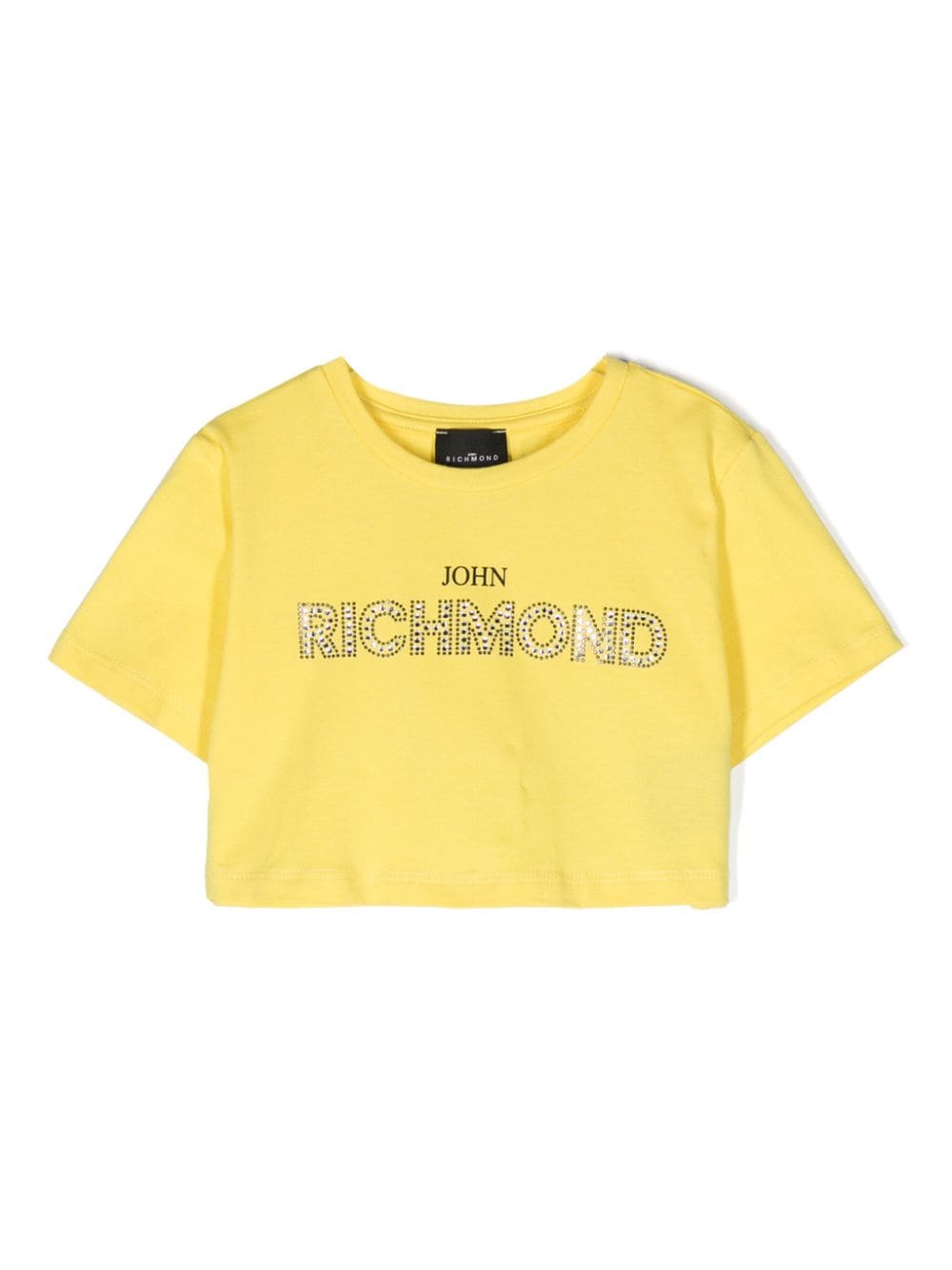 T - shirt crop con strass - Rubino Kids