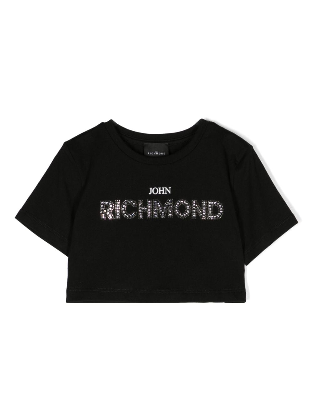 T-shirt crop con strass - Rubino Kids