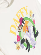 T - shirt cropped con stampa Daffy Duck - Rubino Kids