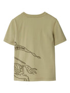 T-shirt EKD per bambino Burberry Kids verde per bambino Burberry Kids verde con maniche corte - Rubino Kids