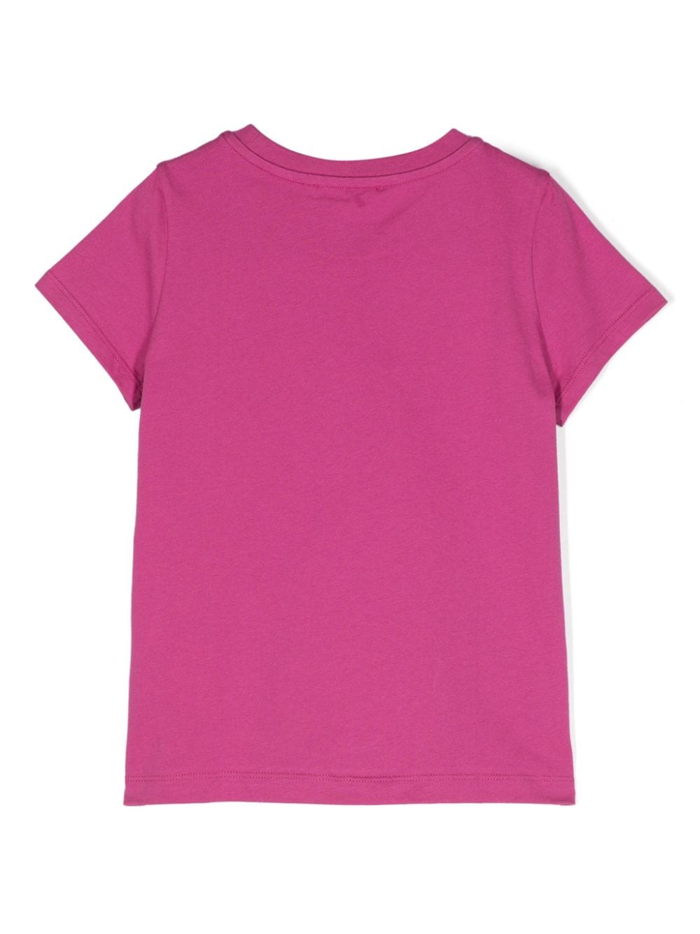 T shirt fucsia per bambina con stampa logo Emilio Pucci nera - Rubino Kids