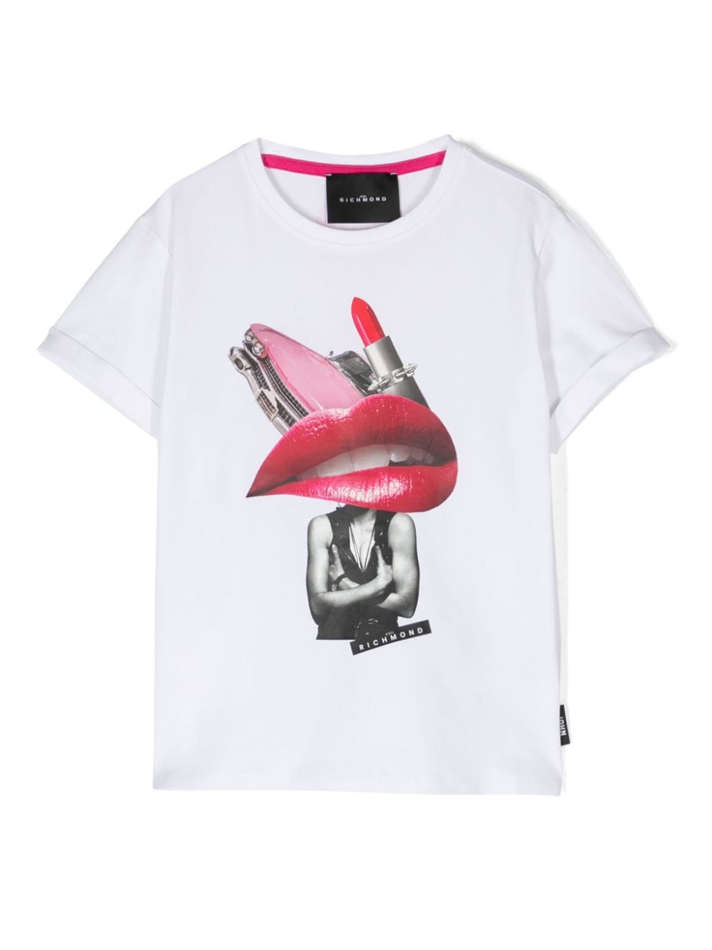 T - shirt girocollo con stampa - Rubino Kids