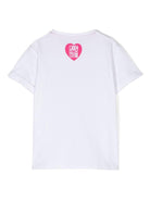 T - shirt girocollo con stampa - Rubino Kids