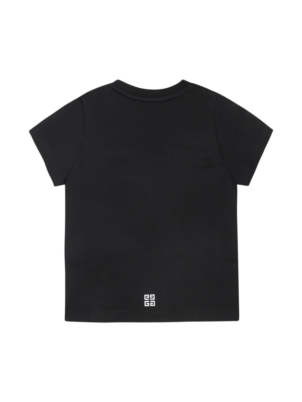 T shirt Givenchy classica nera per bambina con stampa centrale bianca - Rubino Kids