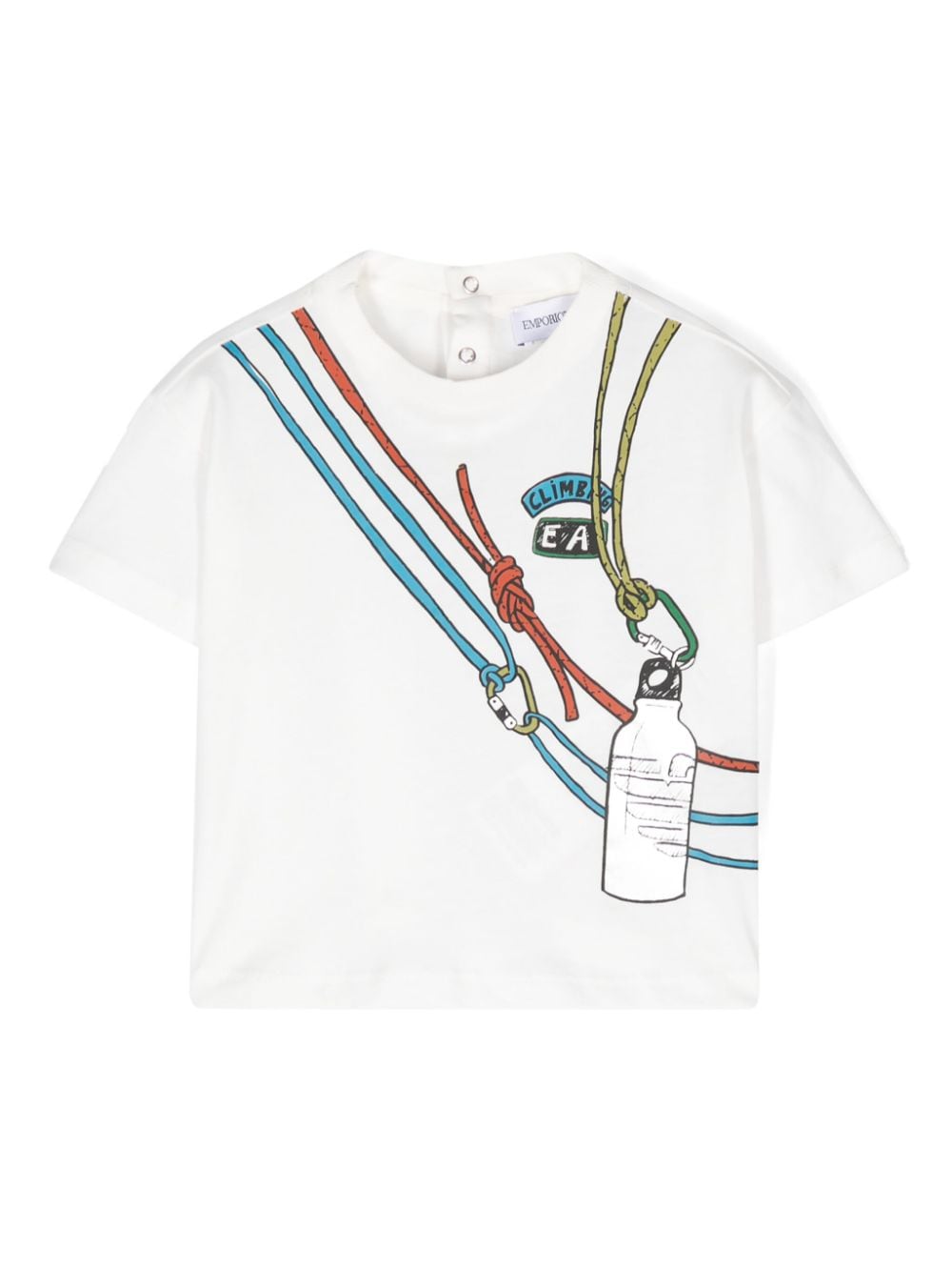 T-shirt in cotone con stampa grafica - Rubino Kids