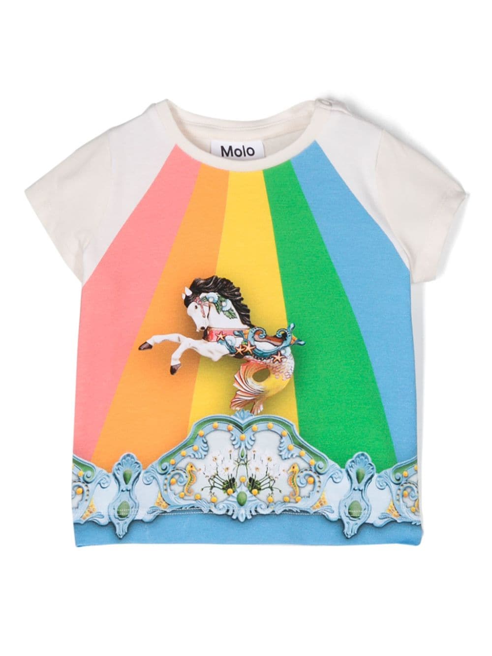 T-shirt in cotone con stampa grafica - Rubino Kids