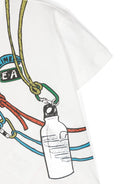 T-shirt in cotone con stampa grafica - Rubino Kids